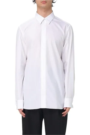 LARDINI Skjorte, Herre, Hvid, 2XL, Bomuld, Klassisk Bomuldsskjorte i Hvid