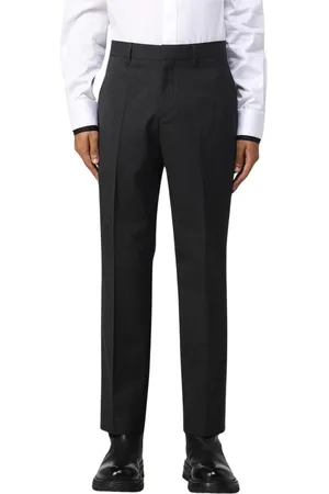 Karl Lagerfeld Bukser, Herre, Blå, 2XL, Uld, Skræddersyede straight-leg bukser