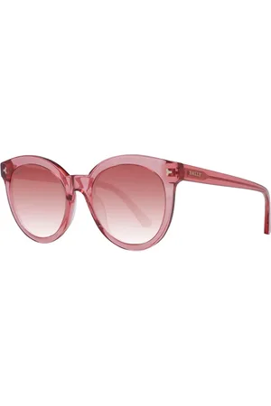 Bally Tilbehør, Dame, Rød, ONE SIZE, Rød Rund Solbriller Gradient Linse