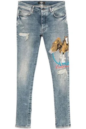 AMIRI Jeans, Herre, Blå, W34, Blå Klassiske Fem-Lomme Jeans