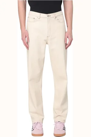 A.P.C. Jeans, Herre, Hvid, W31, Bomuld, Hvide Straight Leg Jeans