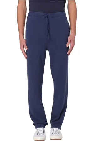 Ralph Lauren Bukser, Herre, Blå, XL, Bomuld, Marineblå Klassiske Sweatpants