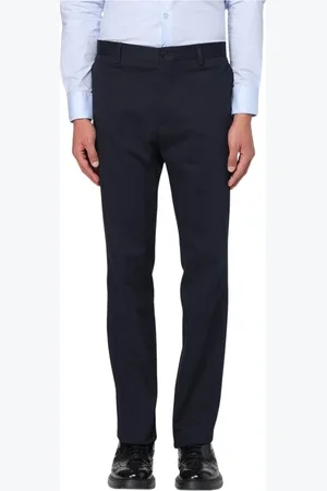 Etro Bukser, Herre, Blå, M, Klassiske Navy Straight-Leg Bukser