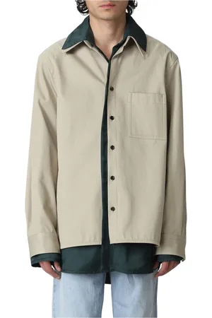 Bottega Veneta Skjorte, Herre, , S, Linned, TwoTone Linned Skjorte