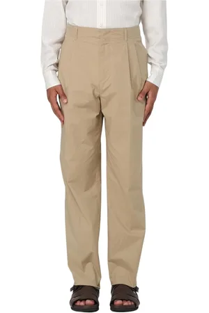 LARDINI Bukser, Herre, , L, Bomuld, Elegant Plisseret Bomuldscasualbukser