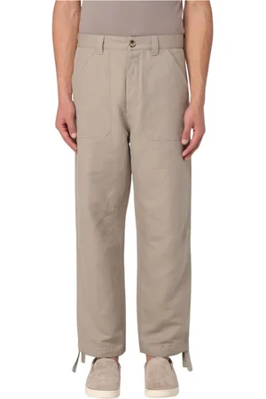 Brunello Cucinelli Bukser, Herre, Grøn, 3XL, Linned, Afslappede Linnedragt Bukser