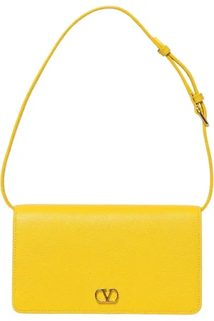 VALENTINO GARAVANI Taske, Dame, Gul, ONE SIZE, Uld, Gul Stud Skuldertaske