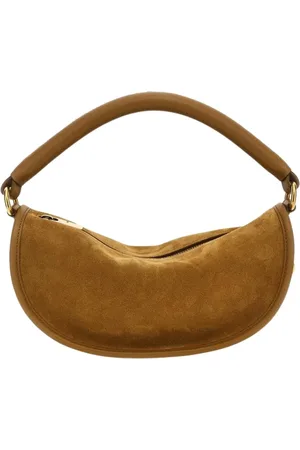 Burberry Taske, Dame, Brun, ONE SIZE, Uld, Brun Læder HalfMoon Skuldertaske