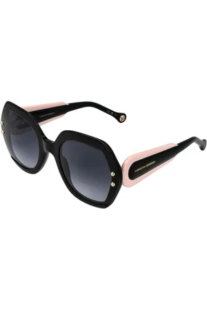 Carolina Herrera Tilbehør, Dame, Sort, ONE SIZE, Uld, Sorte Kvinder Solbriller Butterfly Stil