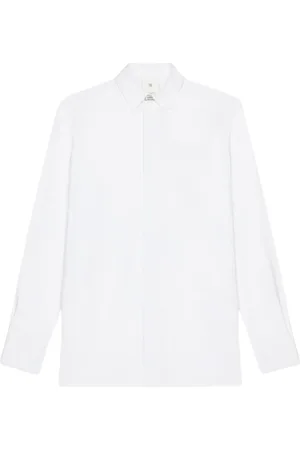 Givenchy Skjorte, Herre, Hvid, 2XL, Bomuld, Hvid Krave Skjorte Klassisk Stil