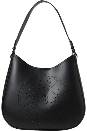 Karl Lagerfeld Taske, Dame, Sort, ONE SIZE, Læder, Perforeret læderrygsæk