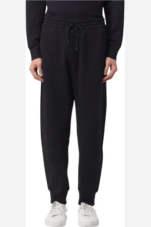 Emporio Armani Bukser, Herre, Blå, 2XL, Uld, Navy Stilfulde Sweatpants til Mænd
