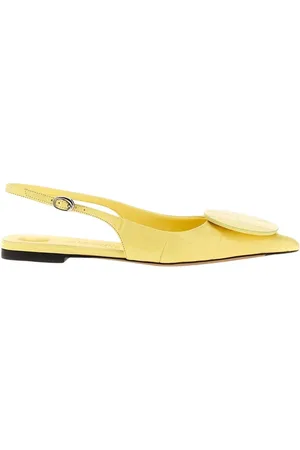 Jacquemus Sko, Dame, Gul, 36 EU, Gule Slingback Flade Sko