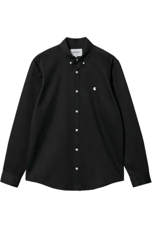Carhartt Skjorte, Herre, Sort, M, Bomuld, L/S Madison Shirt