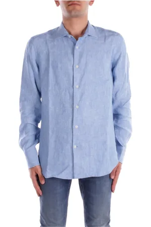 MC2 SAINT BARTH Skjorte, Herre, Blå, S, Denim, Denim Skjorte med knapper