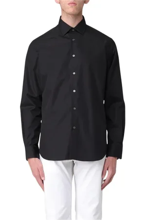 Paul Smith Skjorte, Herre, Sort, 2XL, Bomuld, Sort langærmet skjorte