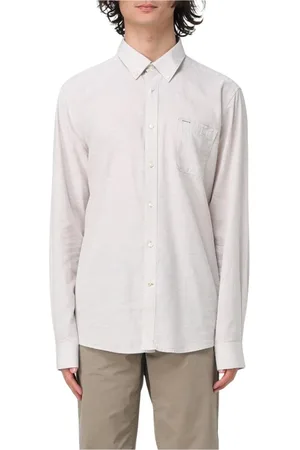Barbour Skjorte, Herre, Grå, 3XL, Elegant Casual Skjorte