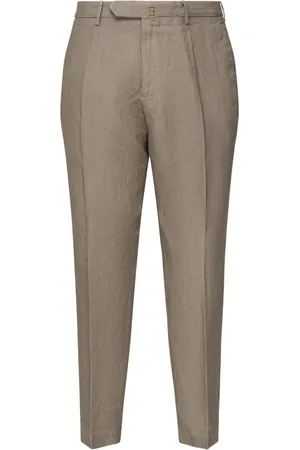 Biagio Santaniello Bukser, Herre, , L, Bukser med Frontplicer