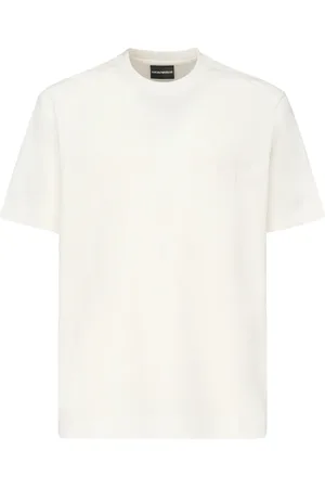 Emporio Armani Top, Herre, , 2XL, T-shirts og Polos Off-White