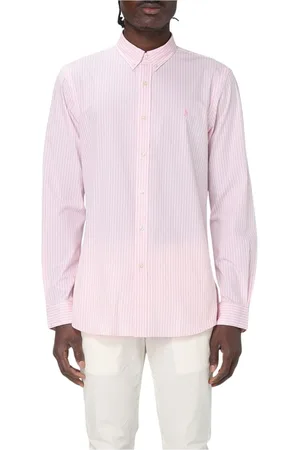 Ralph Lauren Skjorte, Herre, Lyserød, XL, Bomuld, Stribet skjorte