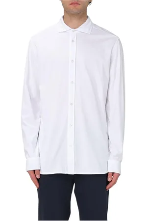 FAY Skjorte, Herre, Hvid, 2XL, Bomuld, Hvid Bomuldsskjorte Stilfuld Mænd