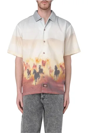 Dickies Skjorte, Herre, , L, Uld, Ivory Button-Up Skjorte