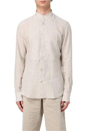 ELEVENTY Skjorte, Herre, , M, Mandarin Krave Slim Fit Skjorte