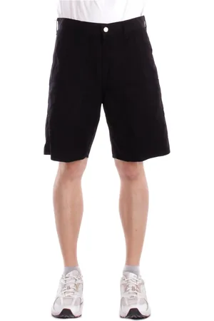 Carhartt Shorts, Herre, Sort, W34, Bomuld, Sorte Shorts med Lynlåslukning