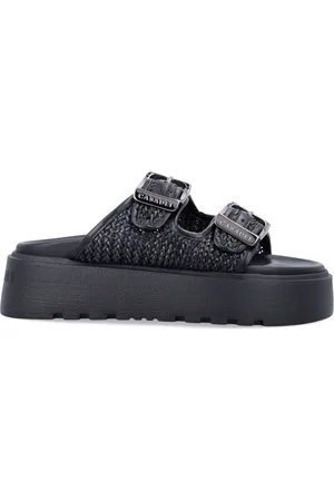 Casadei Sko, Dame, Sort, 38 EU, Elegant Slide Sandaler til Kvinder