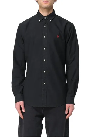 Ralph Lauren Skjorte, Herre, Sort, 2XL, Bomuld, Klassisk Sort Oxford Skjorte