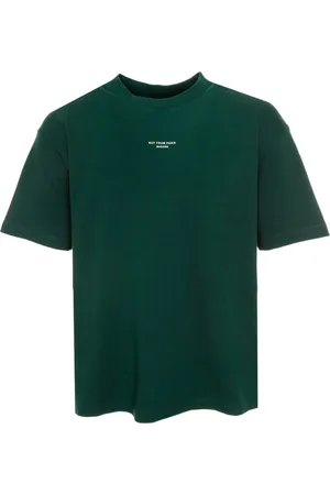 Drôle de Monsieur Top, Herre, Grøn, L, Bomuld, Klassisk T-shirt med Slogan