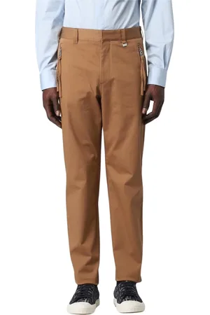 Fendi Bukser, Herre, Brun, L, Bomuld, Brun Gabardine Casual Bukser