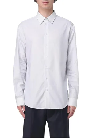 Emporio Armani Skjorte, Herre, Hvid, M, Bomuld, Stribet skjortekjole