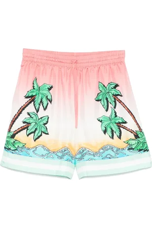 Casablanca Badetøj, Herre, Flerfarvet, L, Grafisk Print Elastisk Talje Shorts