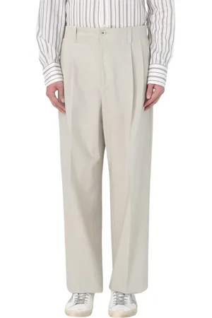 Golden Goose Bukser, Herre, Gul, M, Afslappede Plisserede Bukser