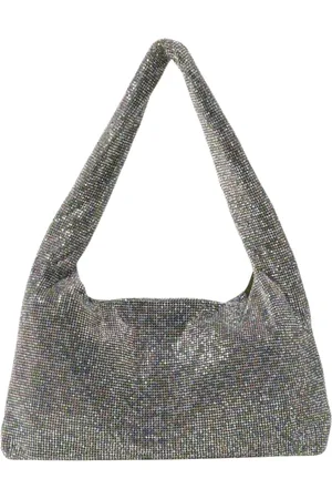 KARA Taske, Dame, Grå, ONE SIZE, Uld, Farverig Paillet Skuldertaske