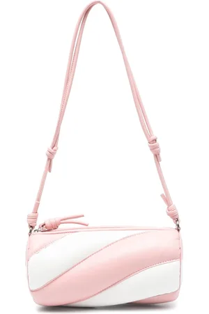 Fiorucci Taske, Dame, Lyserød, ONE SIZE, Uld, Lyserød Crossbody Taske med Lynlås Lukning