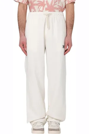 Palm Angels Bukser, Herre, Hvid, M, Tyl, Urban Style Cotton Bukser