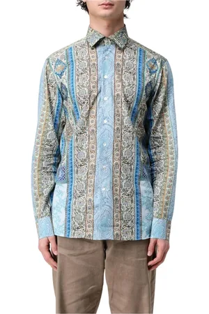 Etro Skjorte, Herre, Flerfarvet, 2XL, Multifarvet Paisley Print Skjorte