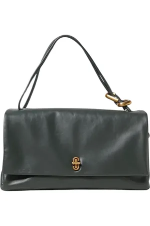 Marc Jacobs Taske, Dame, Grøn, ONE SIZE, Uld, Elegant Skuldertaske med Magnetisk Lås
