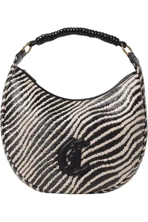 Roberto Cavalli Taske, Dame, Flerfarvet, ONE SIZE, Uld, Hvid Zebra Skuldertaske