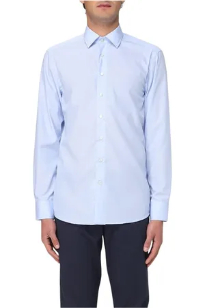 Etro Skjorte, Herre, Blå, 2XL, Bomuld, Blå Formel Skjorte