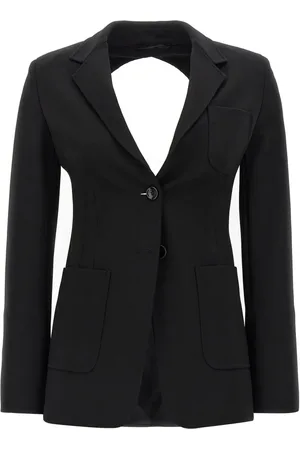 Max Mara Jakke, Dame, Sort, 2XS, Elegant Anagni Kjole