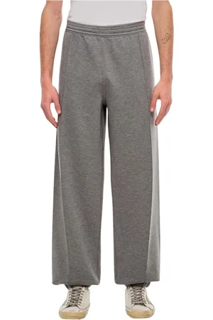 Givenchy Bukser, Herre, Grå, S, Uld, Afslappet pasform Wide Leg Sweatpants