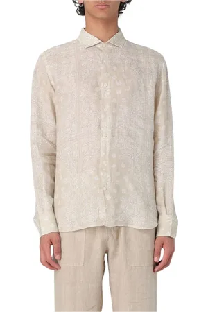 MC2 SAINT BARTH Skjorte, Herre, , 2XL, Linned, Reb Design Linned Skjorte
