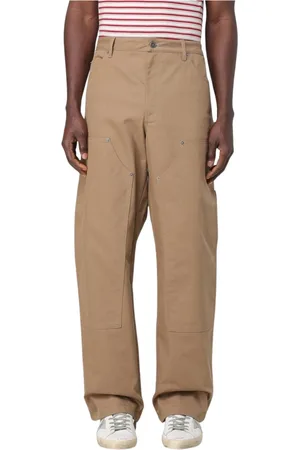 Golden Goose Bukser, Herre, , S, Uld, Afslappet pasform Khaki bukser Stilfuldt design