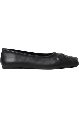 Marni Sko, Dame, Sort, 40 EU, Læder, Klassiske Sorte Ballerina Flats