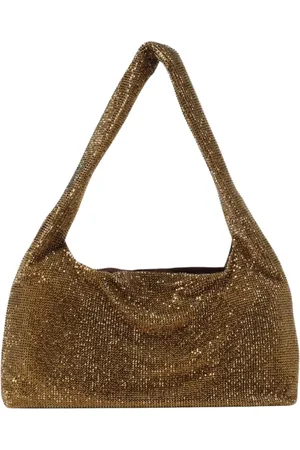 KARA Taske, Dame, Gul, ONE SIZE, Uld, Guld Paillet Skuldertaske