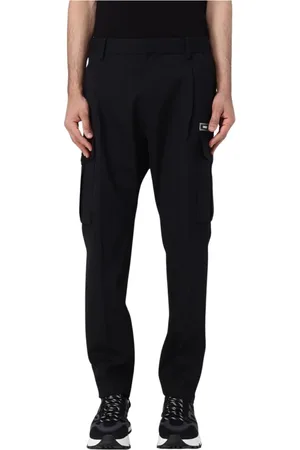 Dsquared2 Bukser, Herre, Sort, L, Sort Slim Fit Cargo Bukser