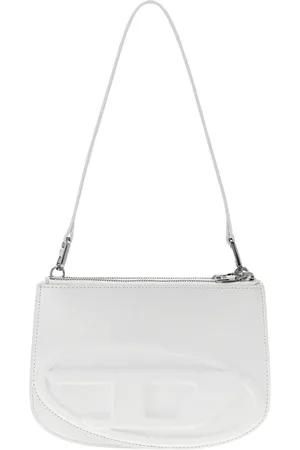 Diesel Taske, Dame, Hvid, ONE SIZE, Uld, Præget Logo Crossbody Taske